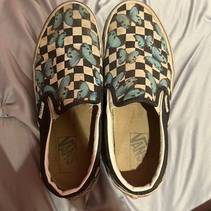 Butterfly Printed Low-Top Vans